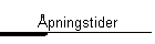 pningstider